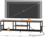 VECELO TV Stand with Power Outlets - Image 10