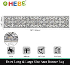 HEBE Hallway Runner Rug 2'8''x14', Washable Non Slip Kitchen Rug Runner | Soft - Image 2