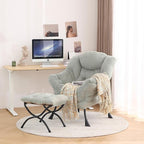 Tiita Lazy Chair with Ottoman, Comfy Leisure Sofa Armchair with Ottoman - Image 3
