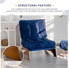 MAXYOYO Accent Chair with Ottoman Adjustable Backrest, Tufted Living Room Chair - Image 7