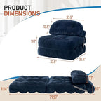 Folding Sofa Bed, Convertible Sleeper Chair - Image 2