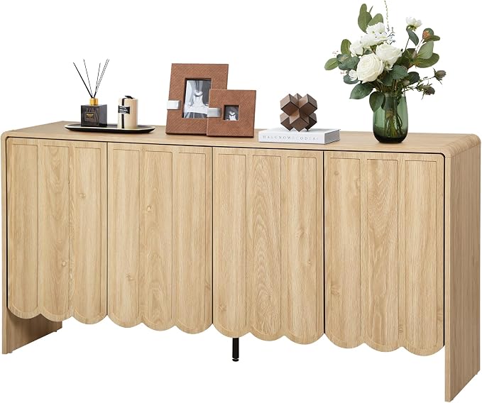 ORRD Sideboard Buffet Cabinet, Accent Storage Cabinets - Image 9