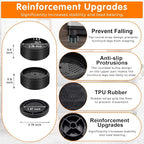 Furniture Risers Bed Risers Heavy Duty 4 inch, Round Adjustable Bed Lifts Riser - Image 3