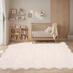 GarveeHome Scalloped Washable 10x13 Area Rug - Image 2