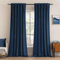 MIULEE Navy Blue Velvet Curtains 52x108 inches Luxury Blackout Curtains | by MIULEE