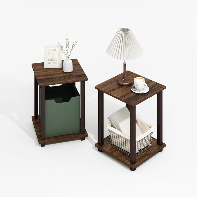 Furinno Simplistic Side Table Set of 2, End Table, Night Stand, Nightstand by Furinno-FitsYourSpaceFitsYourBudget