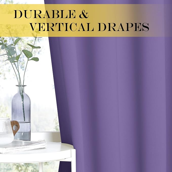 NICETOWN 66 Inch Long Blackout Curtains - Image 6