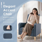 COLAMY Mid-Century Modern Upholstered Accent Chair - Image 3