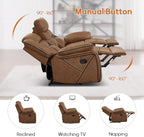 EBELLO Faux Leather Recliner Sofa Furniture Set - Image 4