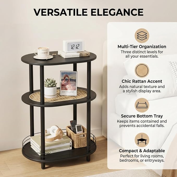 Small Rattan Side/Accent Table - Image 4
