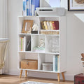 LEYAOYAO Cube Bookshelf 3 Tier Mid-Century White Modern Bookcase by LEYAOYAO-Findtheshiningpointofyourideallife%EF%BC%81
