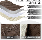 Genina Sofa Armrest Cover, Anti-Slip Armchair Slipcovers - Image 4