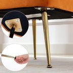 Velvet Accent Chairs Set of 2 for Comfy Living Room Armless Slipper Chair Mid - Image 9