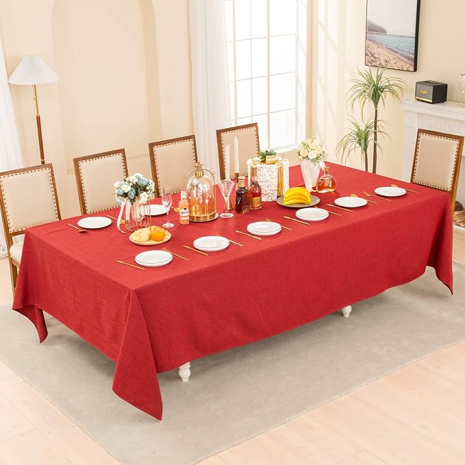BALCONY & FALCON Rectangle Tablecloth Washable Wrinkle Resistant and Water - Image 5