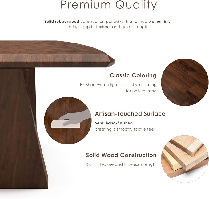 Furniture of America Nazaen III 82.5" Mid-Century Modern Solid Wood Live Edge - Image 4