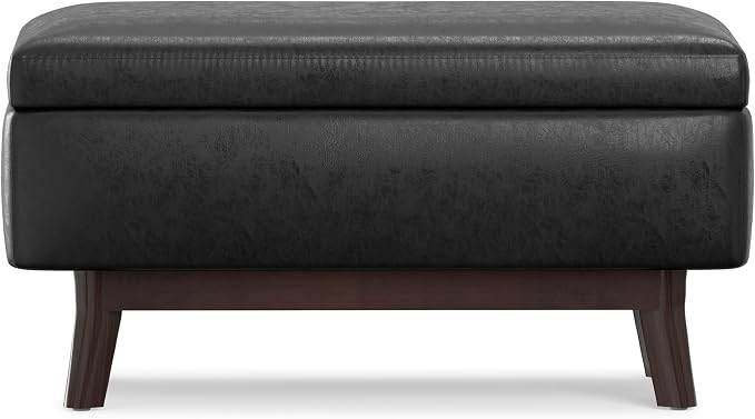 SIMPLIHOME Owen Small Rectangular Storage Ottoman - Image 6