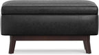 SIMPLIHOME Owen Small Rectangular Storage Ottoman - Image 6