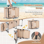 Goplus Tanning Chair, Folding Adjustable Patio Lounge Chair - Image 7