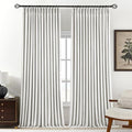 Pinch Pleated Linen Curtains 100% Blackout 102 Inches Long by AUSSPVOCT