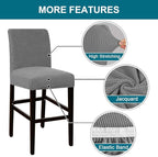 Turquoize Stretch Bar Stool Cover Counter Stool Pub Chair Slipcover - Image 4