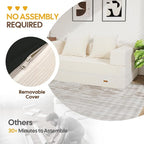 COMAX Futon Sofa Bed, 4‑in‑1 Convertible Sofa Bed, Folding Boneless Couches - Image 7