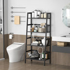 Homykic Bamboo Bookshelf 4-Tier Ladder Shelf, 49.2” Freestanding Open Bookcase - Image 5