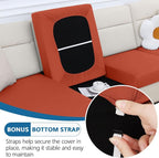 Milk Silk Couch Cushion Covers, Sofa Covers Washable - Image 5