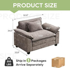 Oprisen Modular Sectional Sofa, Comfy Cloud Couch Sectional Sofa, Chenille Sofa - Image 2