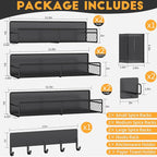 Magnetic Spice Rack for Refrigerator, 10 Pack 100% Metal Strong Magnet Shelf - Image 2