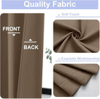 Simplebrand Ava Brown Blackout Curtains - Image 3