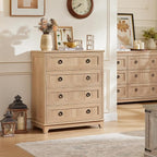 Joaxswe Farmhouse 4 Drawer Dresser - Image 7