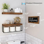 QEEIG ‎Bathroom Shelves Over Toilet - Image 3