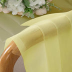 Goose Yellow Sheer Curtains 84 Inches Long 2 Panels, Light Filtering Rod Pocket - Image 9