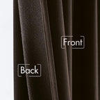 MIULEE Velvet Curtains 52x90 inches Chocolate Brown Blackout Curtains | Luxury - Image 6