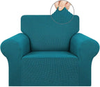 Stretch Chair Sofa Slipcover, Single Couch Cover, Peacock Blue | 1-Piece by KEKUOU
