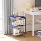APEXCHASER Cute Nightstand, Metal Side Table, 3-Tier Modern End Table - Image 6