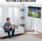 Mobile TV Cart Rolling TV Stand - Image 6