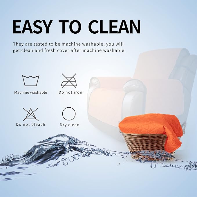 Easy-Going Reversible Couch Cover, Oversized Recliner, Water Resistant - Image 7