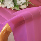 Chyhomenyc Hot Pink Sheer Curtains 45 Inch Long 2 Panels, Light Filtering Short - Image 6