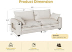 MapleGrace 80" Cloud Loveseat Sofa - Image 2