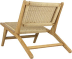 JONATHAN Y Parker 23.6" x 36.2" Solid Teak Wood Woven Yarn Accent Bohemian - Image 9