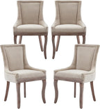Modern Dining Chairs Set of 4, High Back Dining Chairs Side Chairs by MZDOO