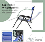 Devoko Padded Zero Gravity Chair, Foldable Anti Gravity Recliner - Image 5
