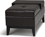 SIMPLIHOME Oregon Storage Ottoman Bench - Image 11