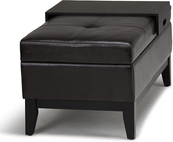 SIMPLIHOME Oregon Storage Ottoman Bench - Image 11