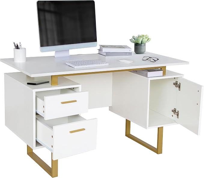 Techni Mobili Storage Drawers and Cabinet 51.25” W-Modern Office Large Floating - Image 10