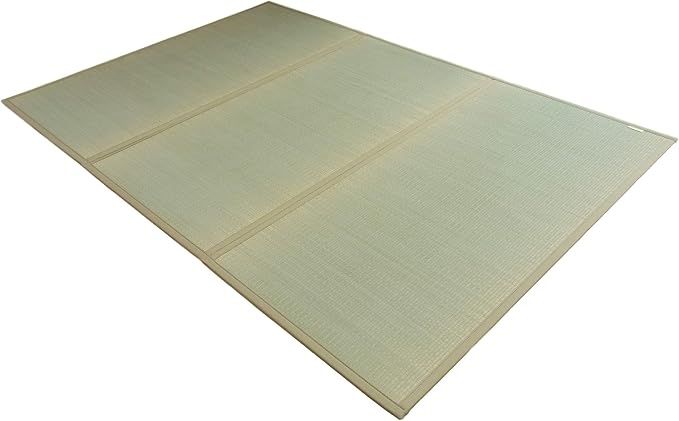 FULI Japanese Tatami Mattress, Foldable Igusa Rush Grass Tatami Rug, Natural by FULI