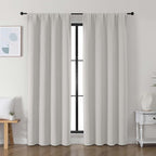 Simplebrand Ava Natural Blackout Curtains by Simplebrand