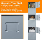 Metal Locker with 6 Doors, Lockable Locker Cabinet - Image 7
