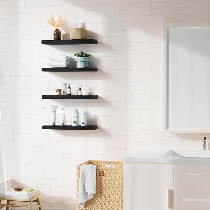 Bellsal Floating Shelves for Wall, Living Room, Bathroom Storage, Book Shelf - Image 4